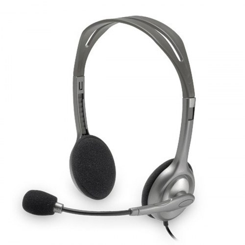 Logitech H110 kablet stereo headset med mikrofon - sort/grå