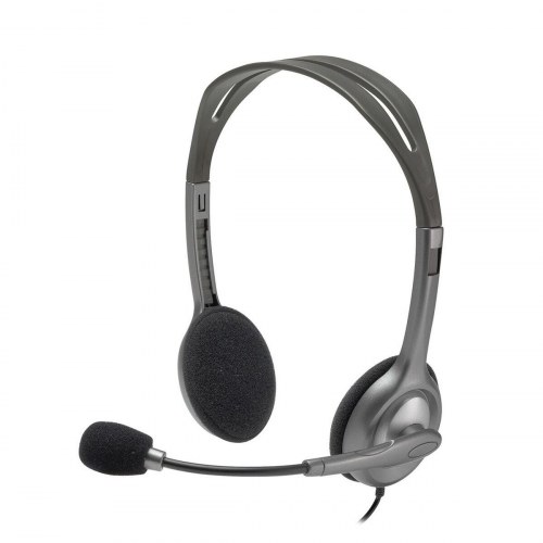 Logitech H110 kablet stereo headset med mikrofon - sort/grå