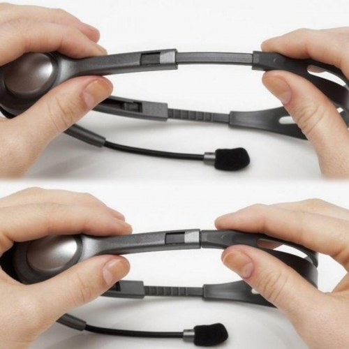 Logitech H110 kablet stereo headset med mikrofon - sort/grå