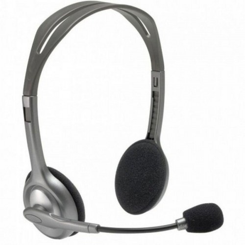 Logitech H110 kablet stereo headset med mikrofon - sort/grå