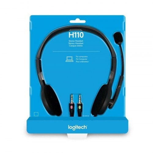 Logitech H110 kablet stereo headset med mikrofon - sort/grå