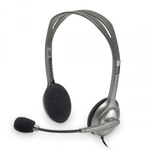Logitech H110 kablet stereo headset med mikrofon - sort/grå