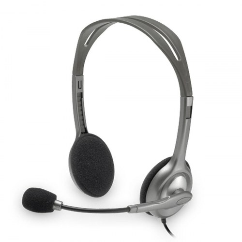 Logitech H110 kablet stereo headset med mikrofon - sort/grå