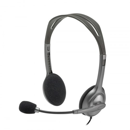 Logitech H110 kablet stereo headset med mikrofon - sort/grå