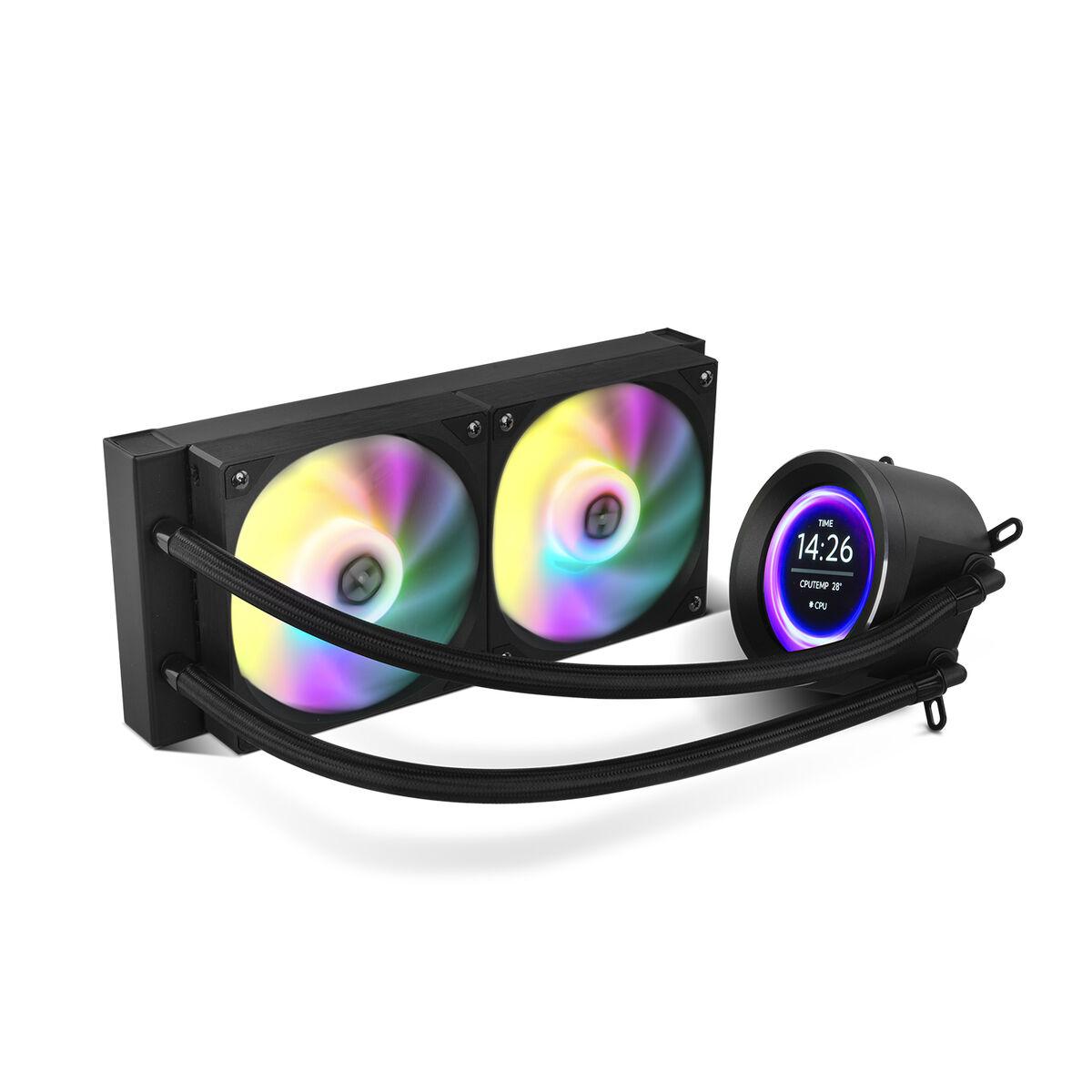 Nox Hummer X-240 LCD - 240 mm AIO væskekøler med RGB