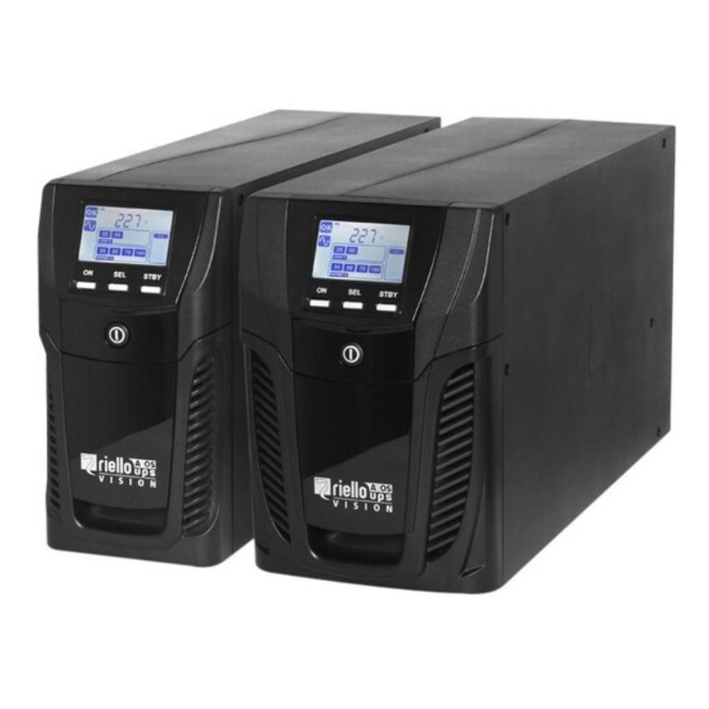 Riello VST 800 interaktiv UPS - 800 VA/540 W, tårn, LCD