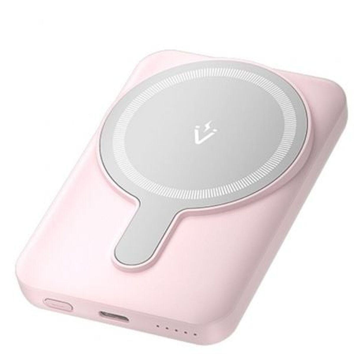 Vention FHSP0 powerbank 5000 mAh - pink, 20 W med trådløs opladning
