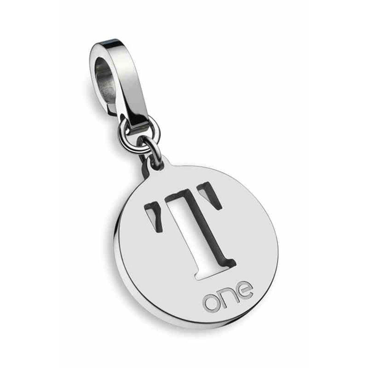 One Jewels OJEBCL-T charm - sølvfarvet vedhæng med bogstav T