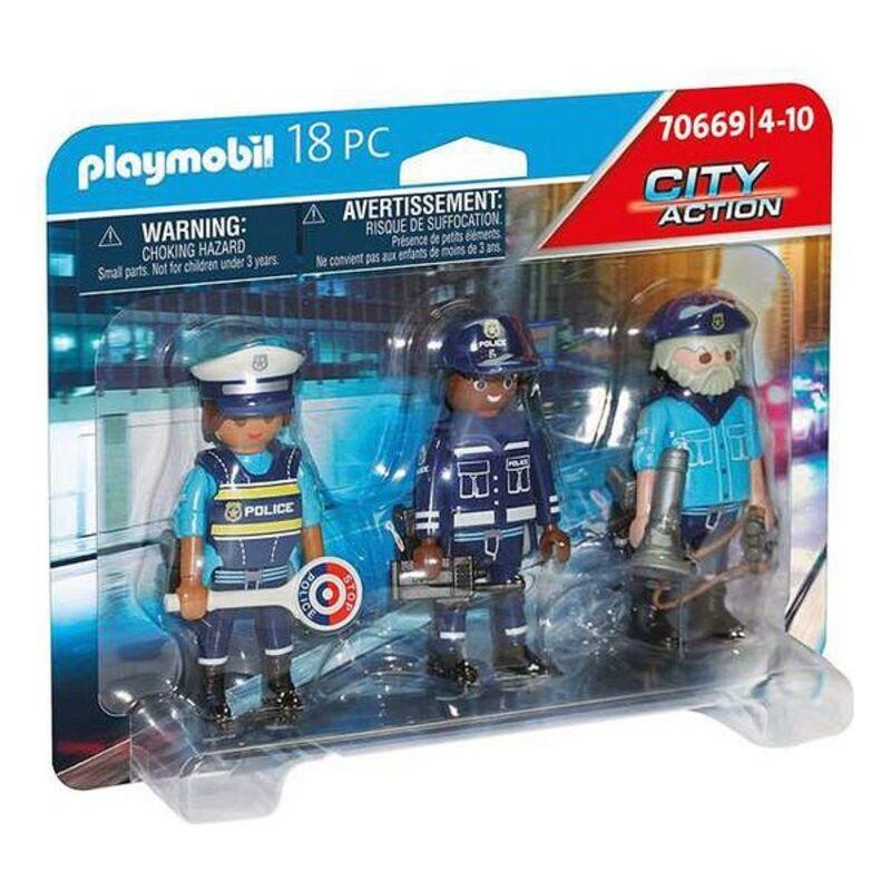Playset City Action Police Figures Set Playmobil 70669 Stk