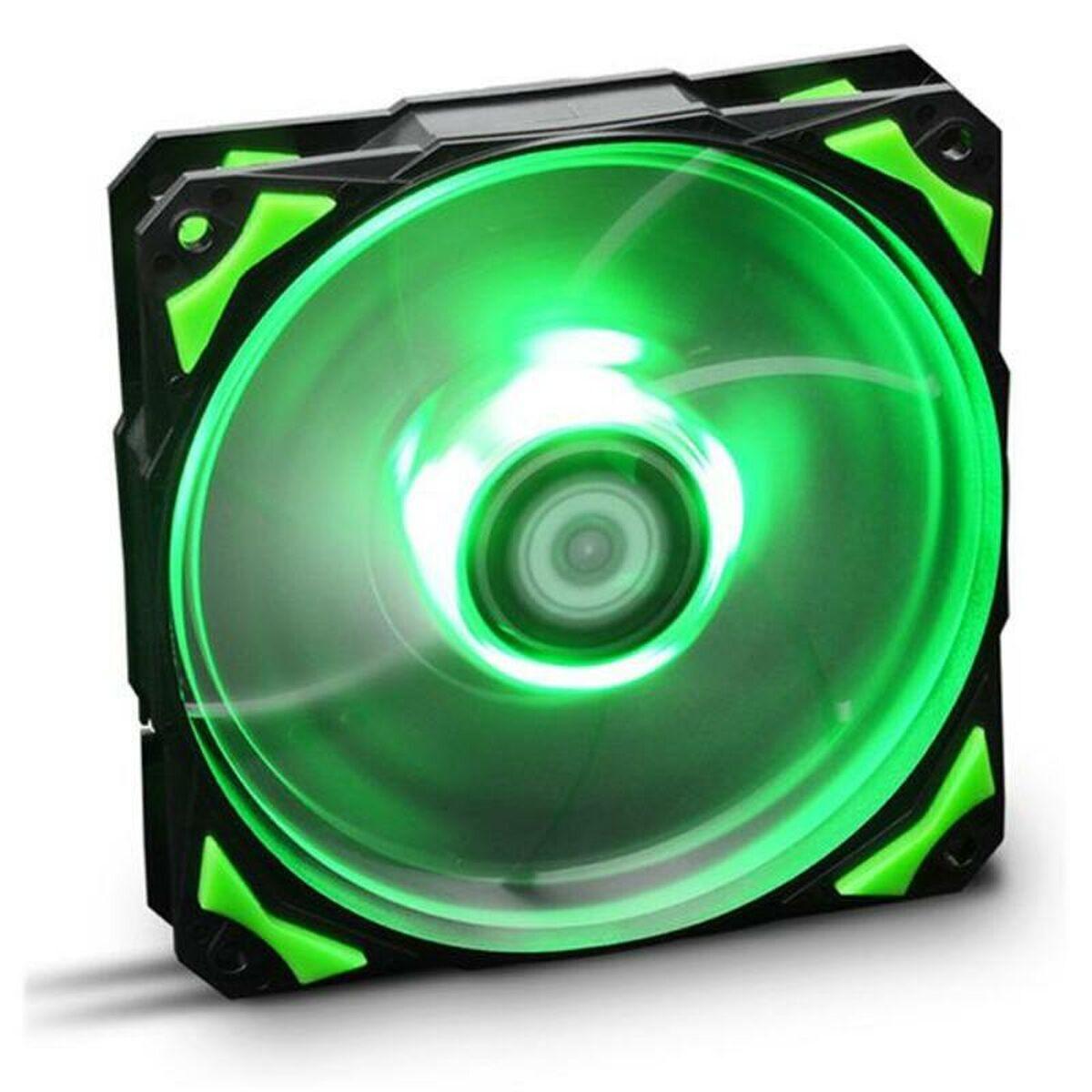 Nox-Xtreme H-Fan LED 120 mm kabinetventilator - Grøn