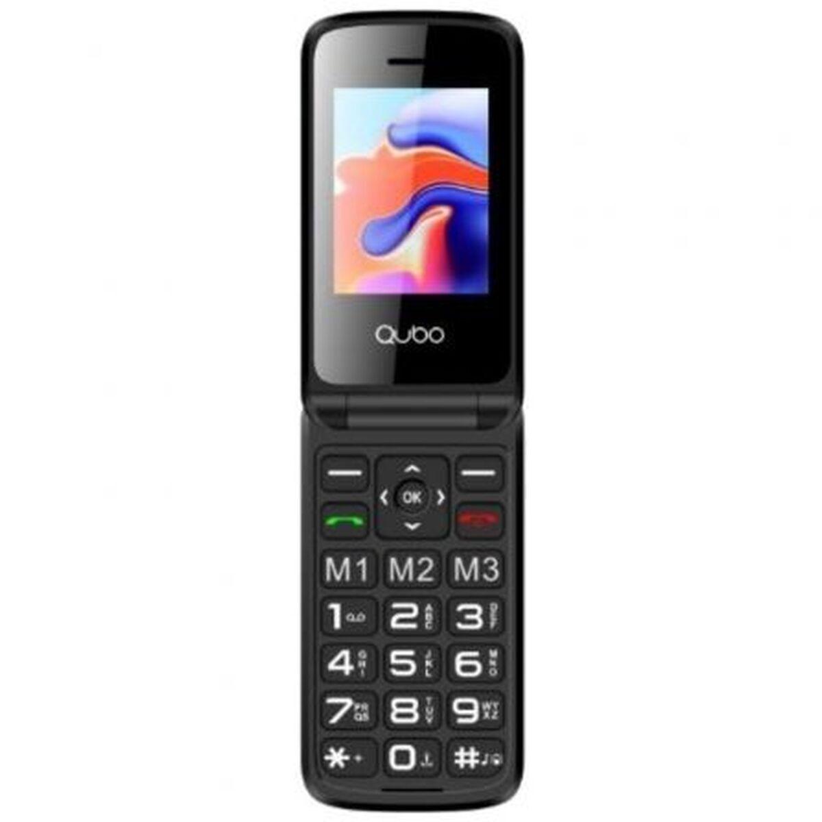Qubo X-247 2,4" QVGA klaptelefon 4G - sort