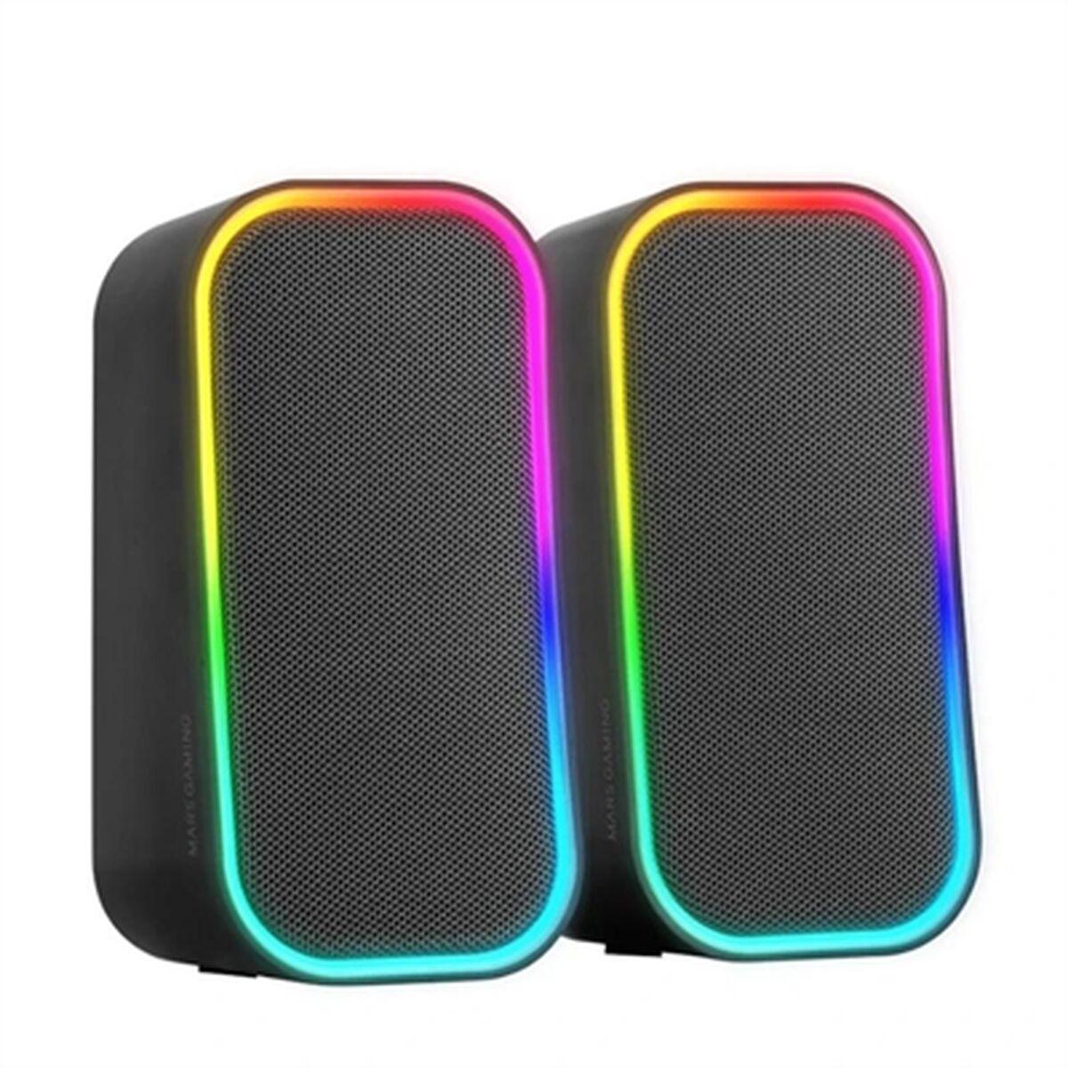 Mars Gaming MSOM PC-højttalere 2.0 - Sort, 20 W, Bluetooth 5.3, RGB