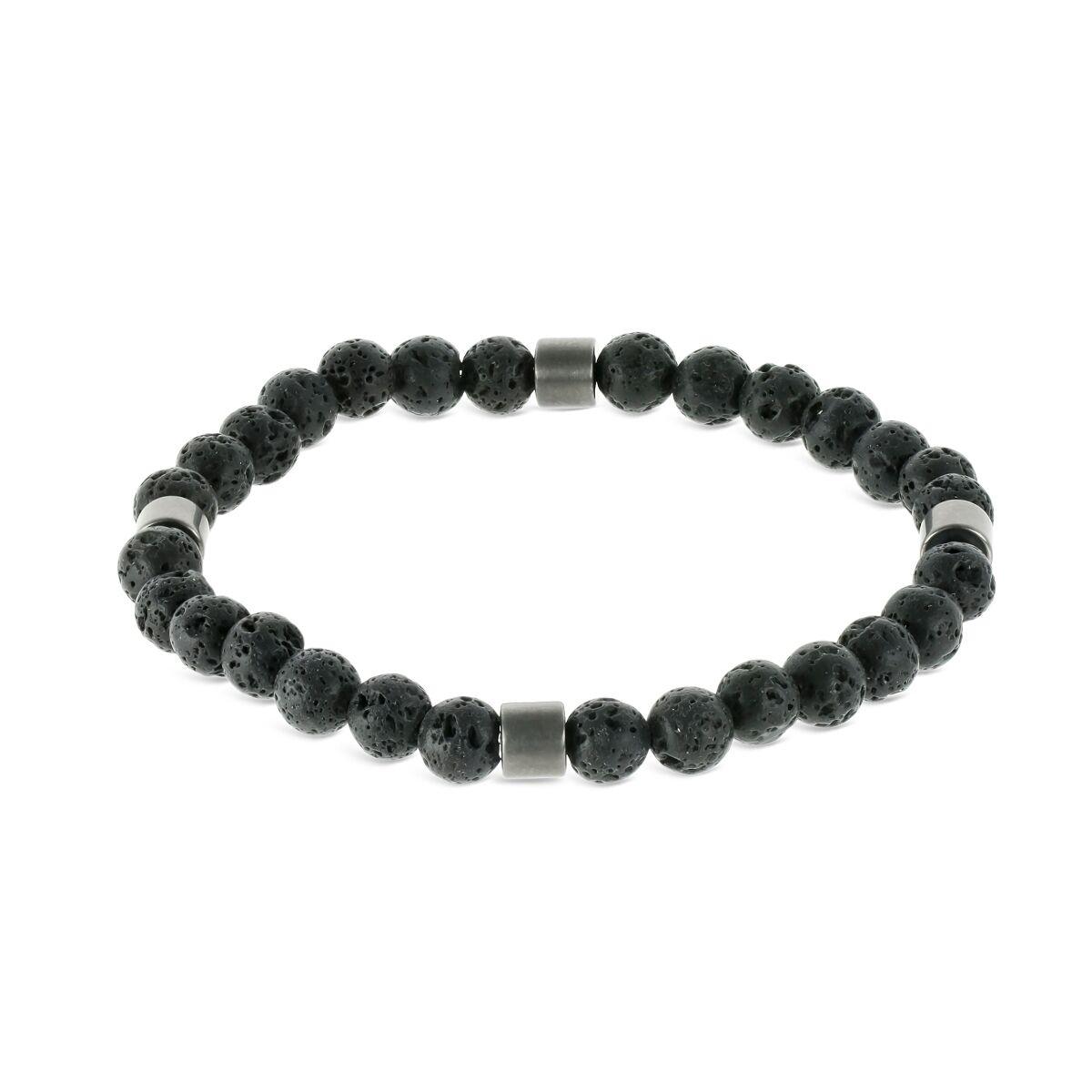 One Jewels OAMB4103CP armbånd til mænd - grå perler