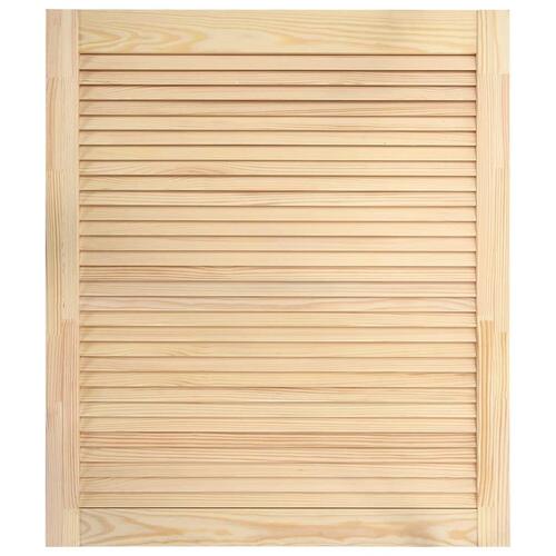 Skabslåger 2 stk. 69x59,4 cm lameldesign massivt fyrretræ