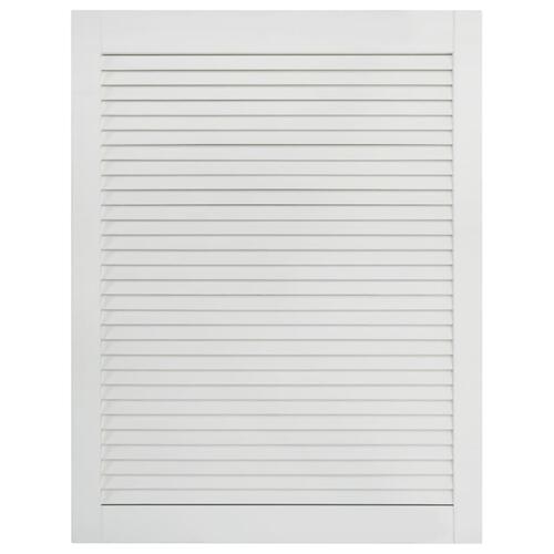 Skabslåger 2 stk. 69x49,4 cm lameldesign massivt fyr hvid