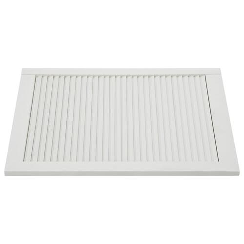 Skabslåger 2 stk. 69x49,4 cm lameldesign massivt fyr hvid