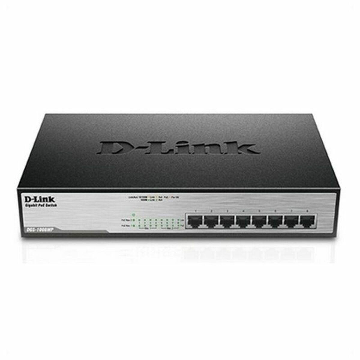 D-Link DGS-1008MP gigabit PoE desktop-switch - 8 porte billede