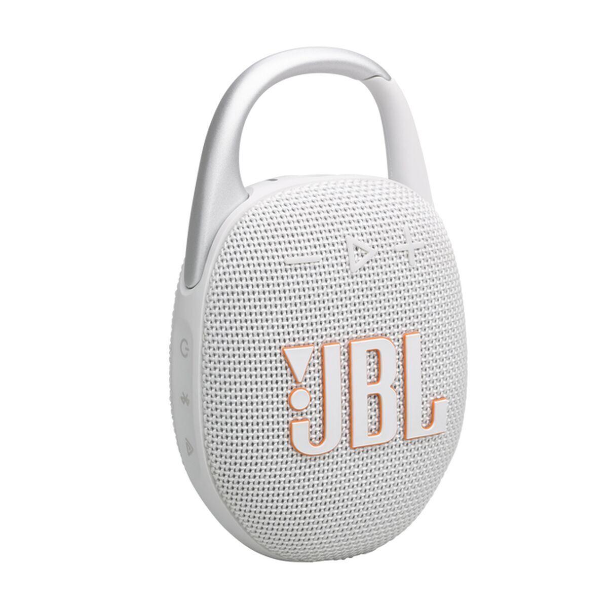 JBL Clip 5 Bluetooth-højttaler - 7 W - Hvid/Grå billede