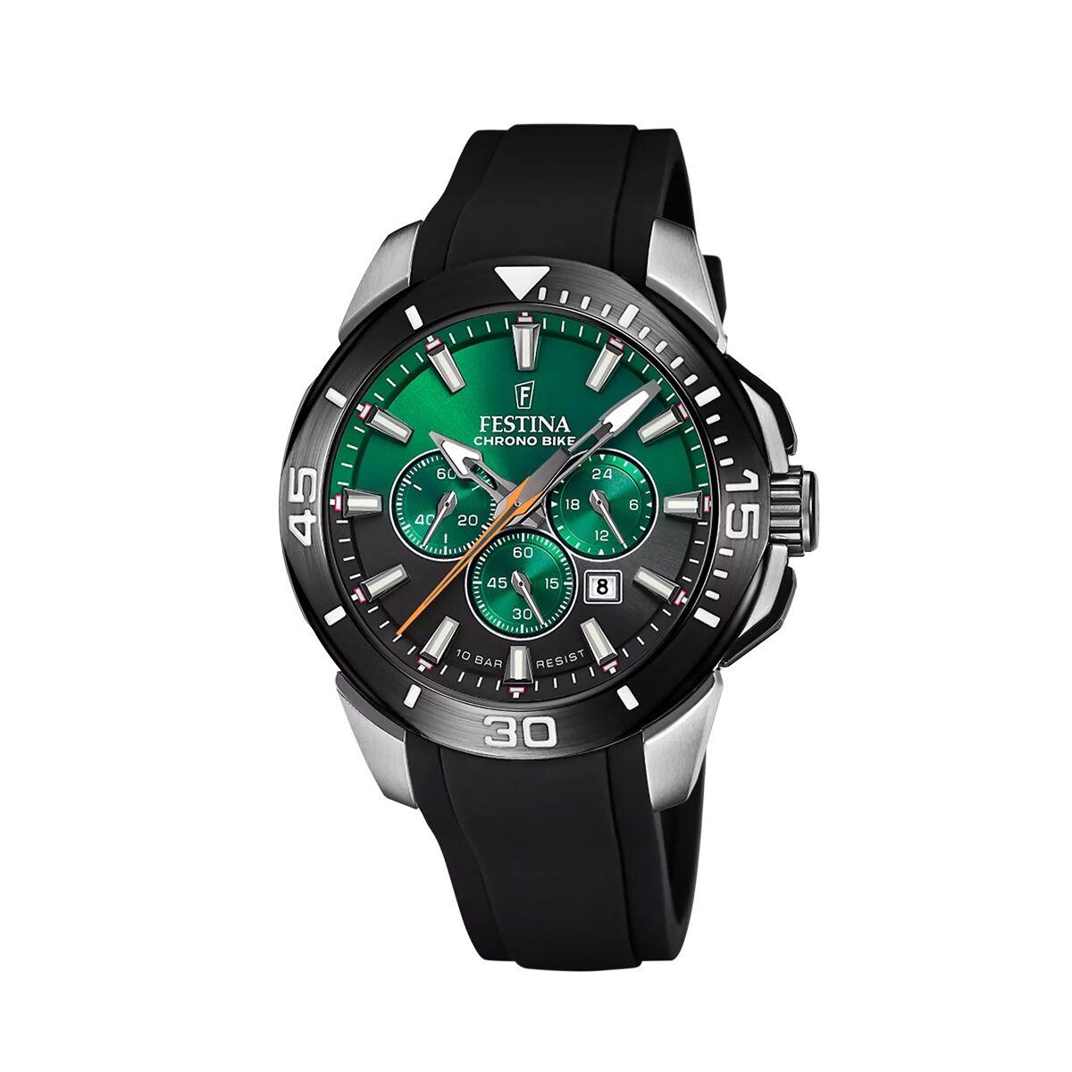 Festina Chrono Bike herreur F20642/C - grønt skive, herre armbåndsur