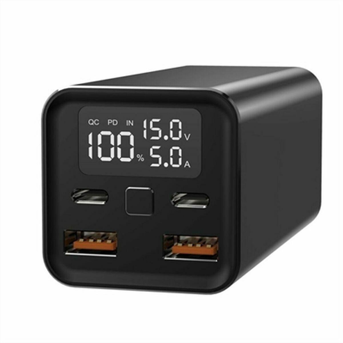 LEOTEC LEPOW65W20K powerbank 20.000 mAh - Sort, 65 W hurtig opladning