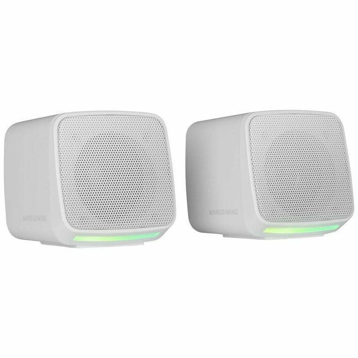Mars Gaming MS-PRO pc-højttalere - hvid, stereo, 10 W RMS