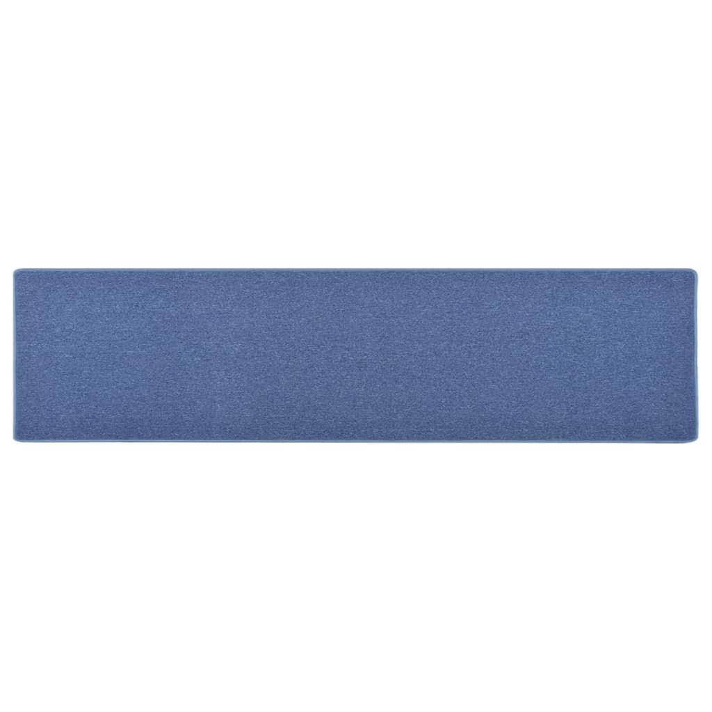 Tæppeløber 50x200 cm blå