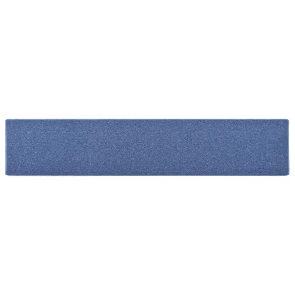 Tæppeløber 50x250 cm blå