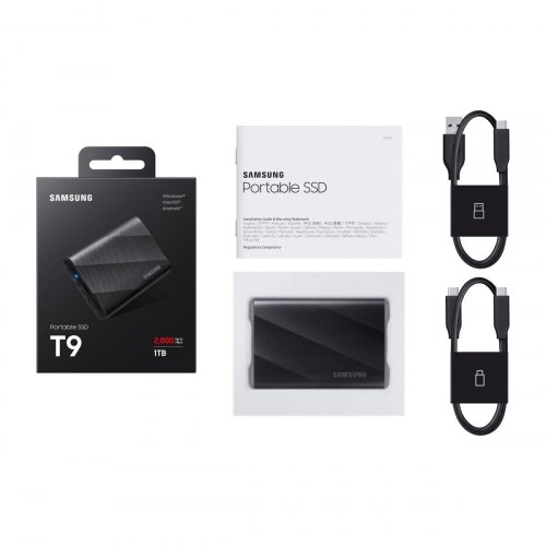 Samsung T9 bærbar SSD 1 TB - ekstern harddisk (USB 3.2)