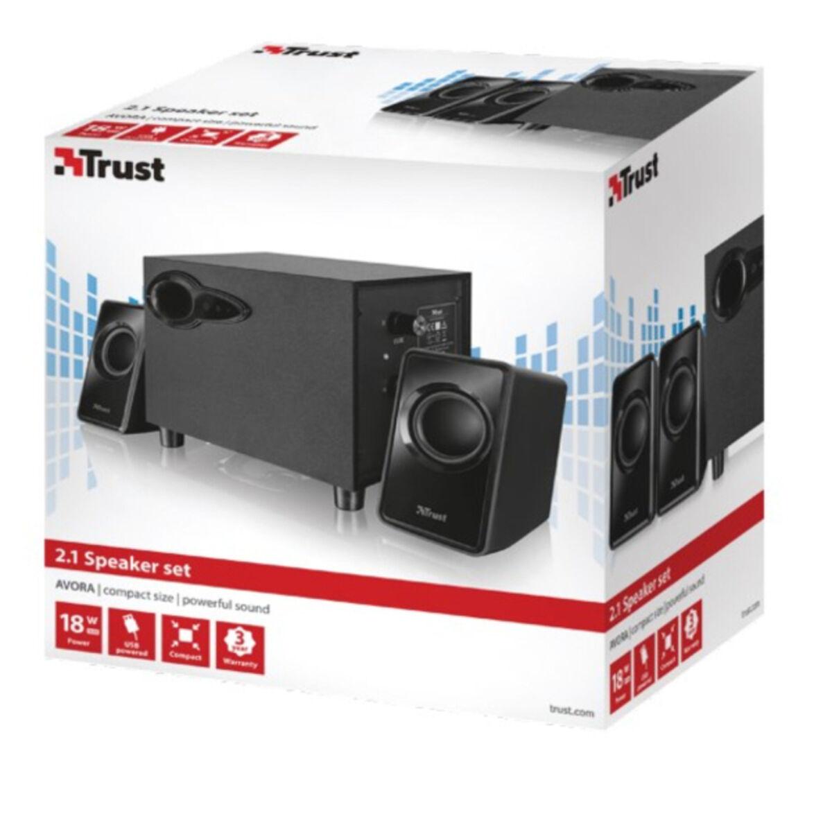 Trust Avora 2.1 PC-højttalere - Sort billede