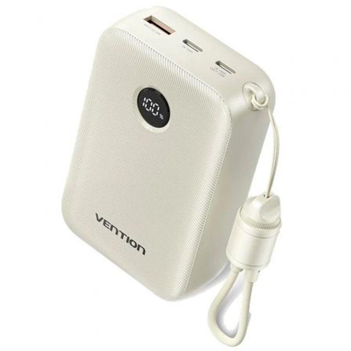 Powerbank Vention 20000mAh 2 x USB-C 1x USB-A z wyswietlaczem 22,5W bezowy