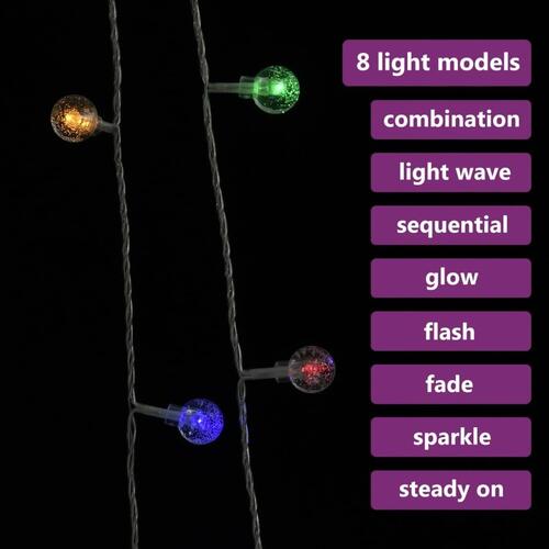Fairylights-lyskæder 20 m 200 LED'er 8 funktioner flerfarvet