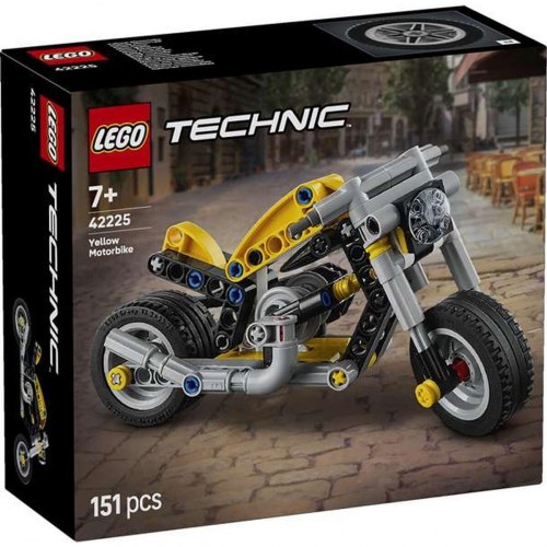 LEGO Technic 42225 Yellow Motorbike - byggesæt 151 dele