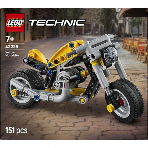 LEGO Technic 42225 Yellow Motorbike - byggesæt 151 dele