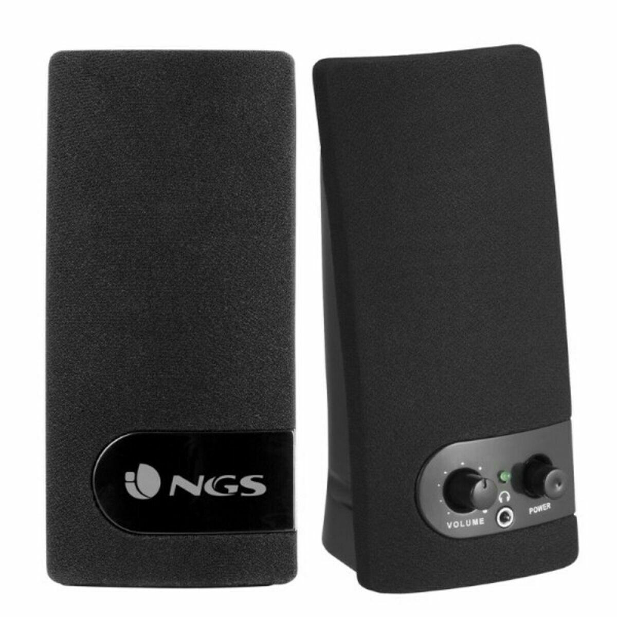 NGS SB150 2.0 PC-højttalere - kablet USB/3,5 mm, sort