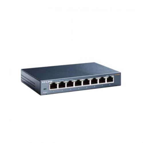 TP-Link TL-SG108 - 8-ports gigabit netværksswitch til desktop
