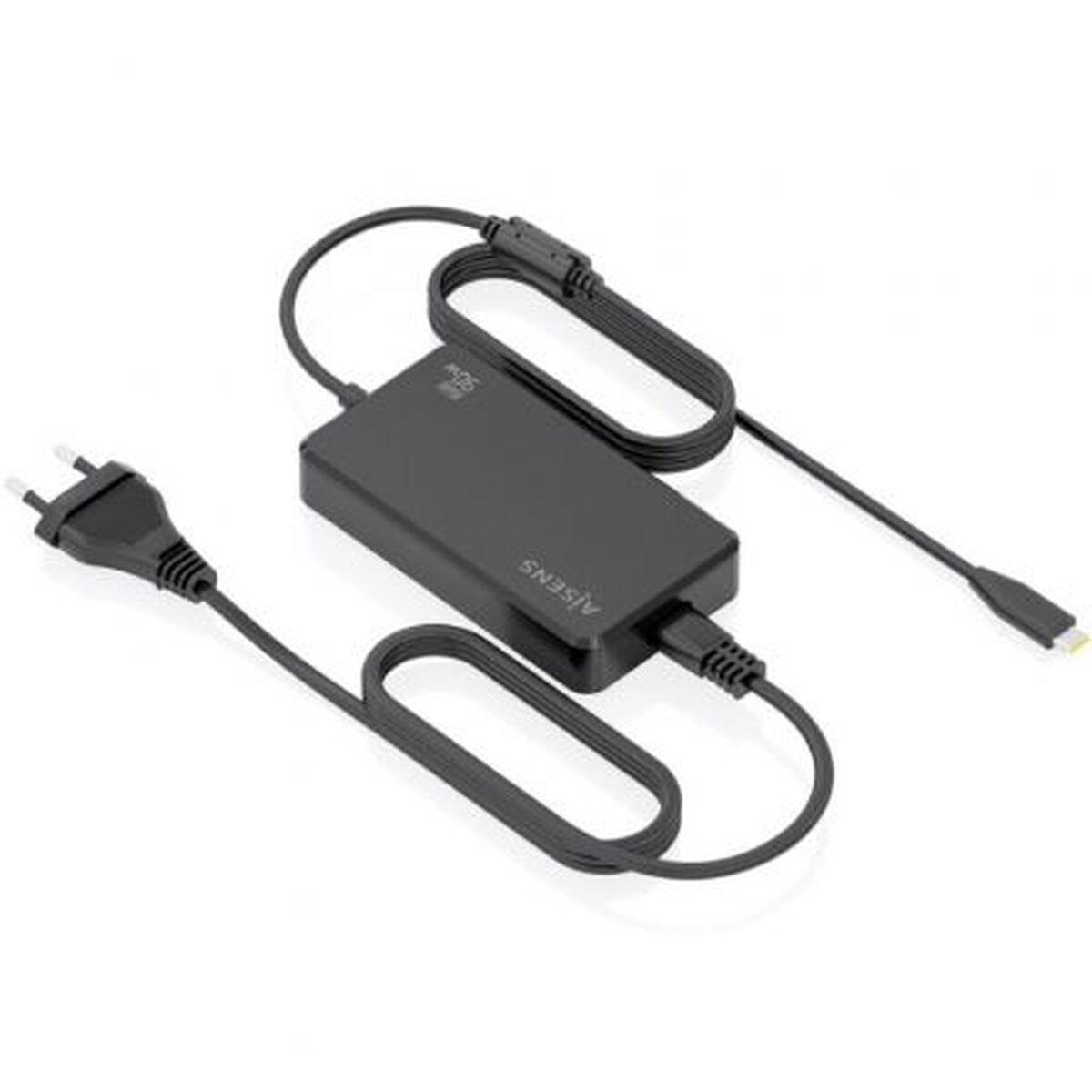 Aisens ASCH-1PD90D069-BK vægoplader 90 W USB-C GaN - Sort