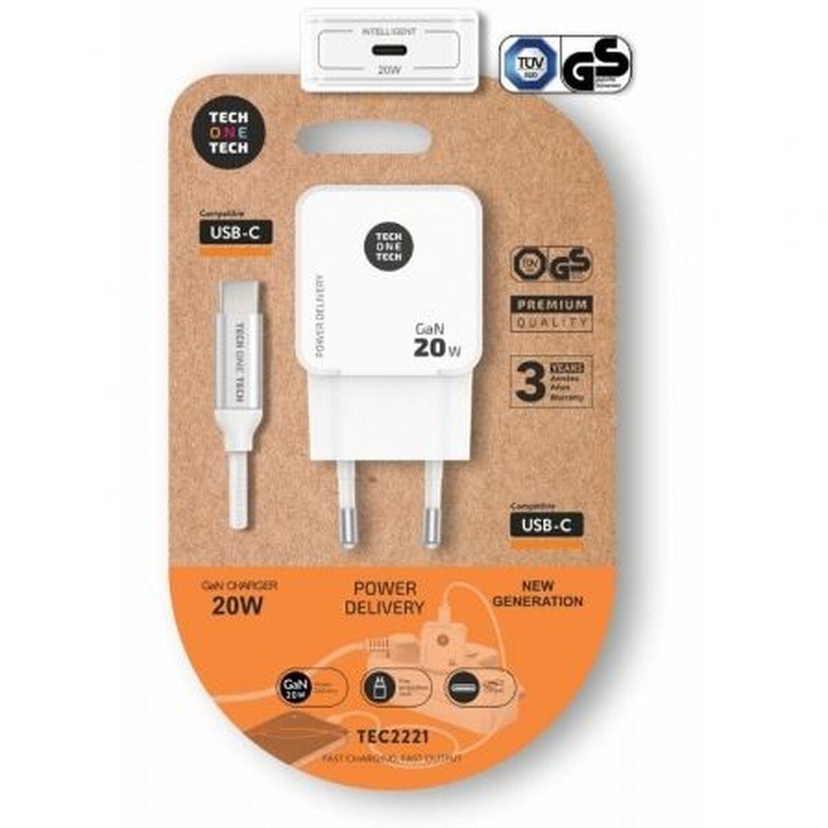Tech One Tech TEC2221 vægoplader 20 W USB‑C Power Delivery