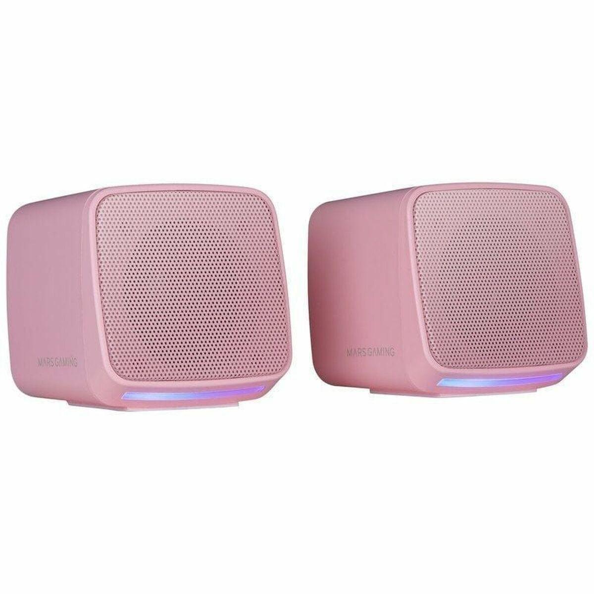 Mars Gaming MS-PRO PC-højttalere - Pink, 4 W stereo
