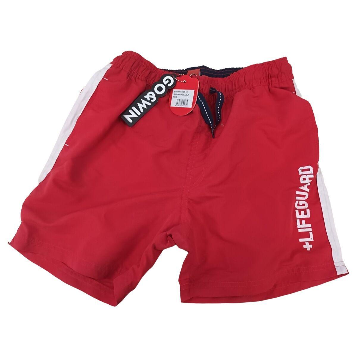 Go & Win RESCUE JR badebukser til børn - rød, str. 14