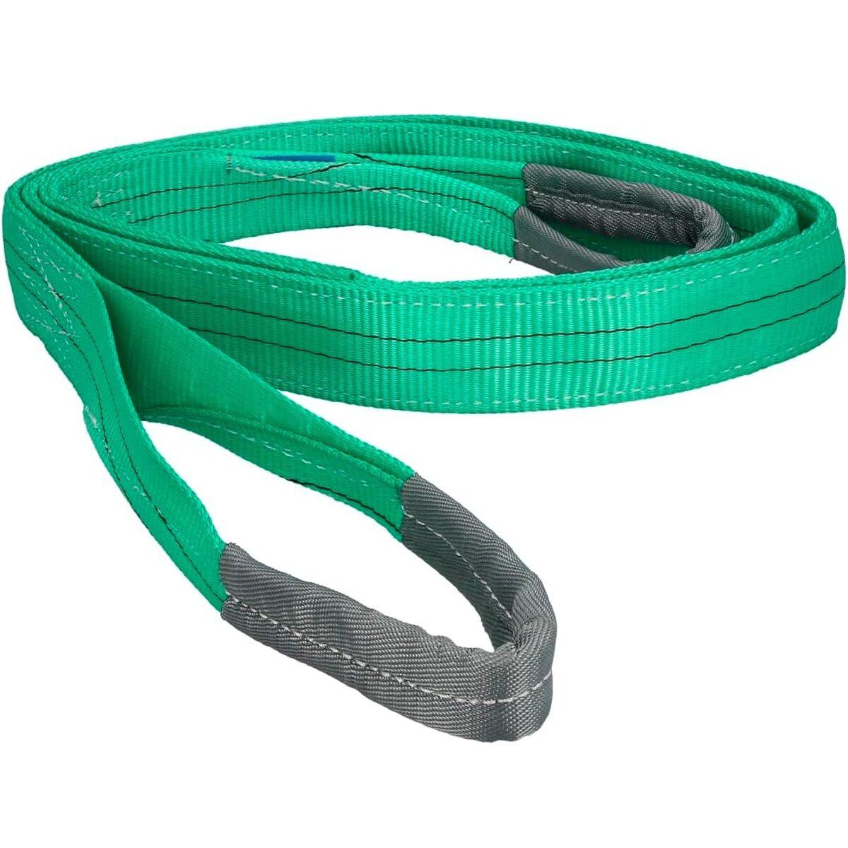 Maurer løfteslynge/tow strap i polyester - 5 m, 2.000 kg, grøn