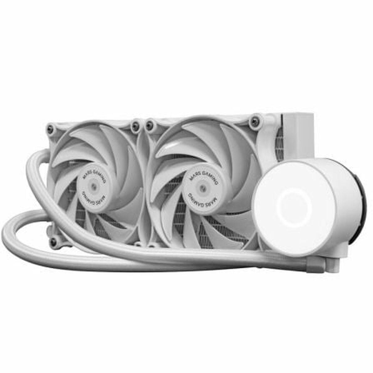 Mars Gaming MLPRO240W - 240 mm AIO væskekøler, hvid