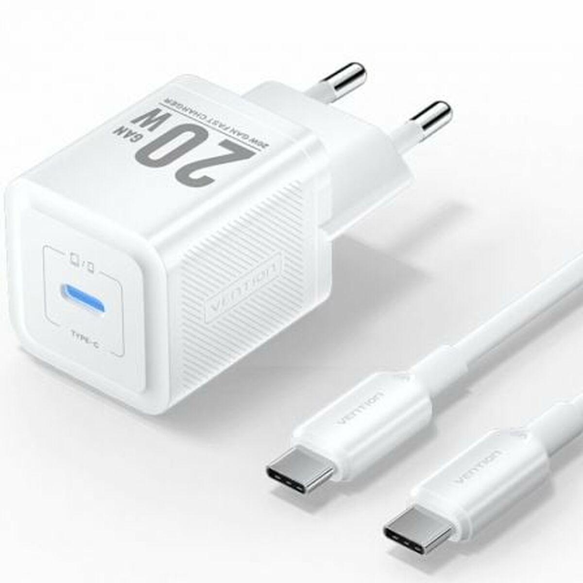 Vention TZ-FEPW0-EU-01 20 W vægoplader - hvid