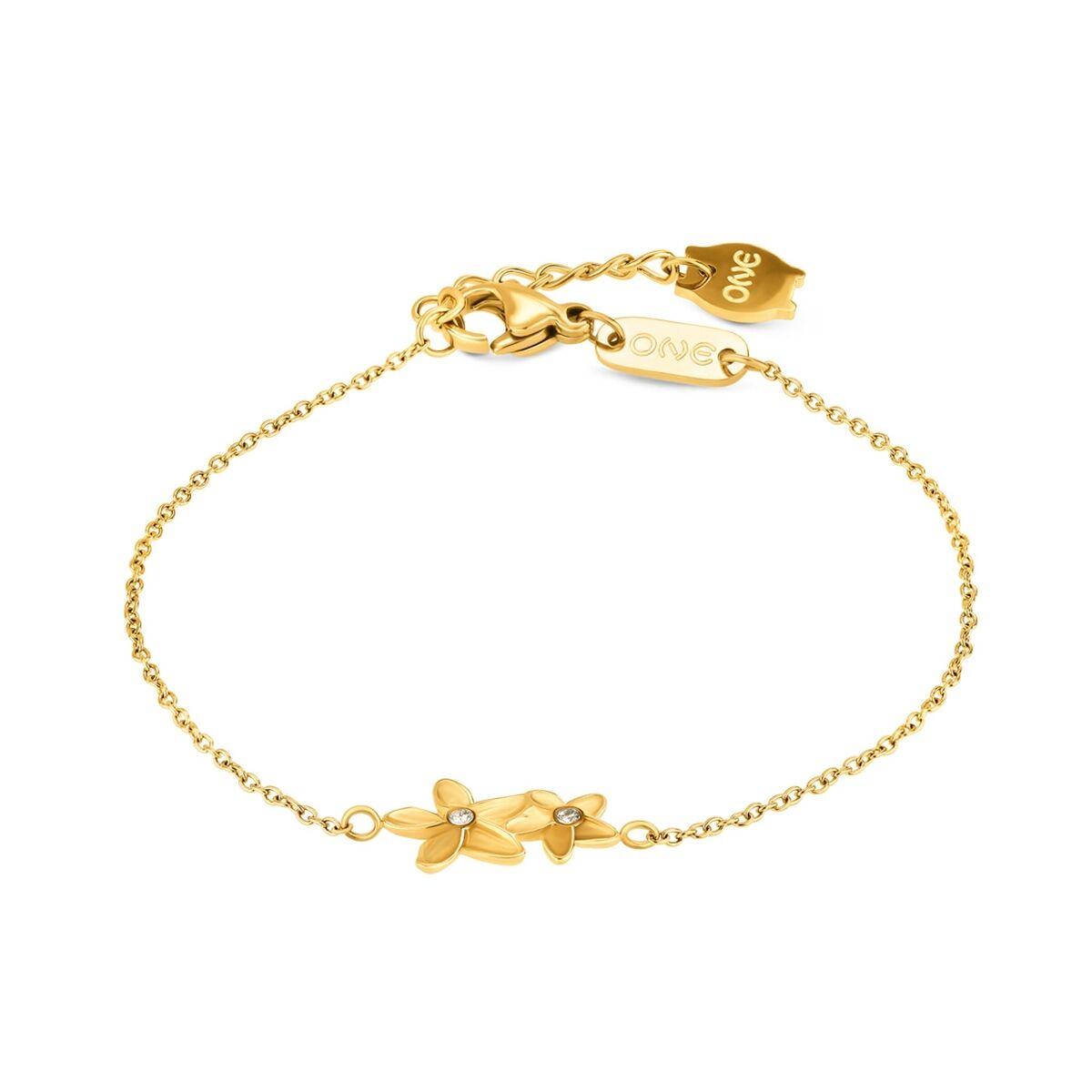 One Jewels OJPFB03G armbånd til kvinder - gylden blomst