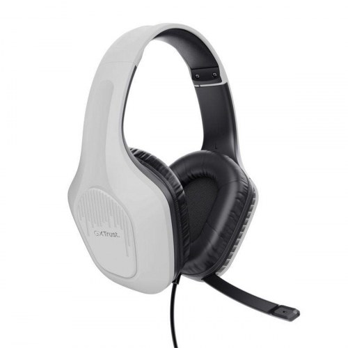 Trust GXT 415PS Zirox gaming headset med mikrofon - Hvid (PS5/3,5 mm)