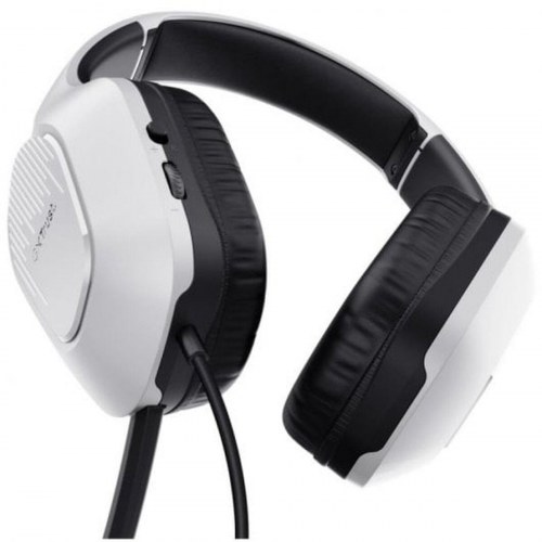 Trust GXT 415PS Zirox gaming headset med mikrofon - Hvid (PS5/3,5 mm)