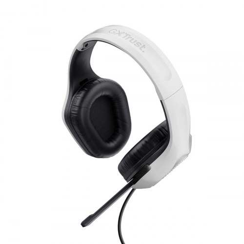 Trust GXT 415PS Zirox gaming headset med mikrofon - Hvid (PS5/3,5 mm)