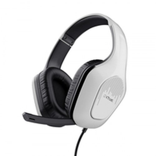 Trust GXT 415PS Zirox gaming headset med mikrofon - Hvid (PS5/3,5 mm)