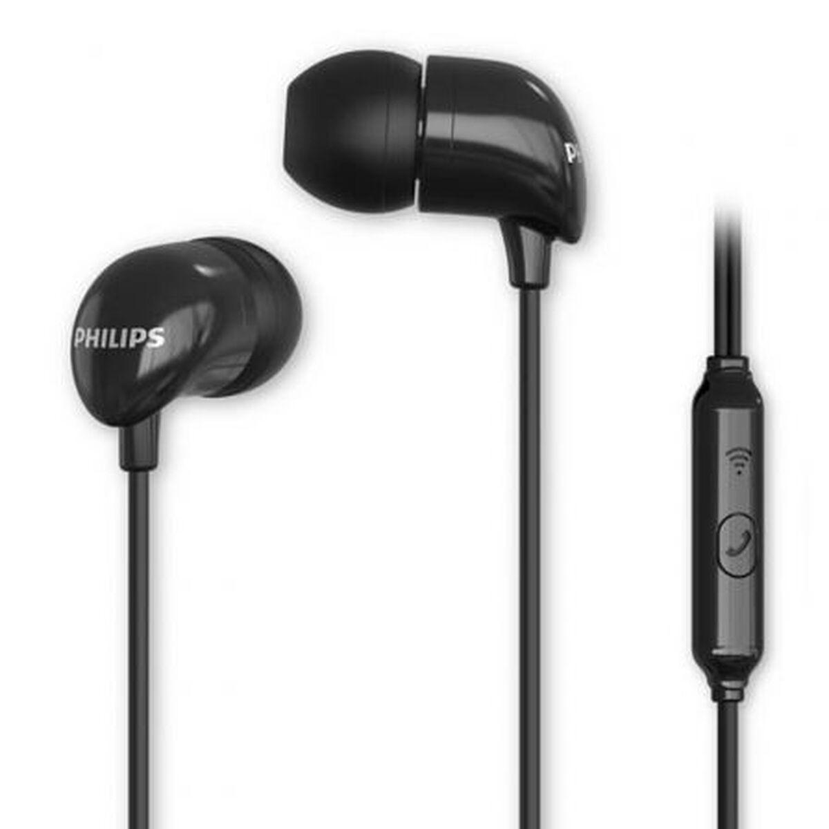 Philips TAE1126BK in-ear høretelefoner med mikrofon - sort, 3,5 mm