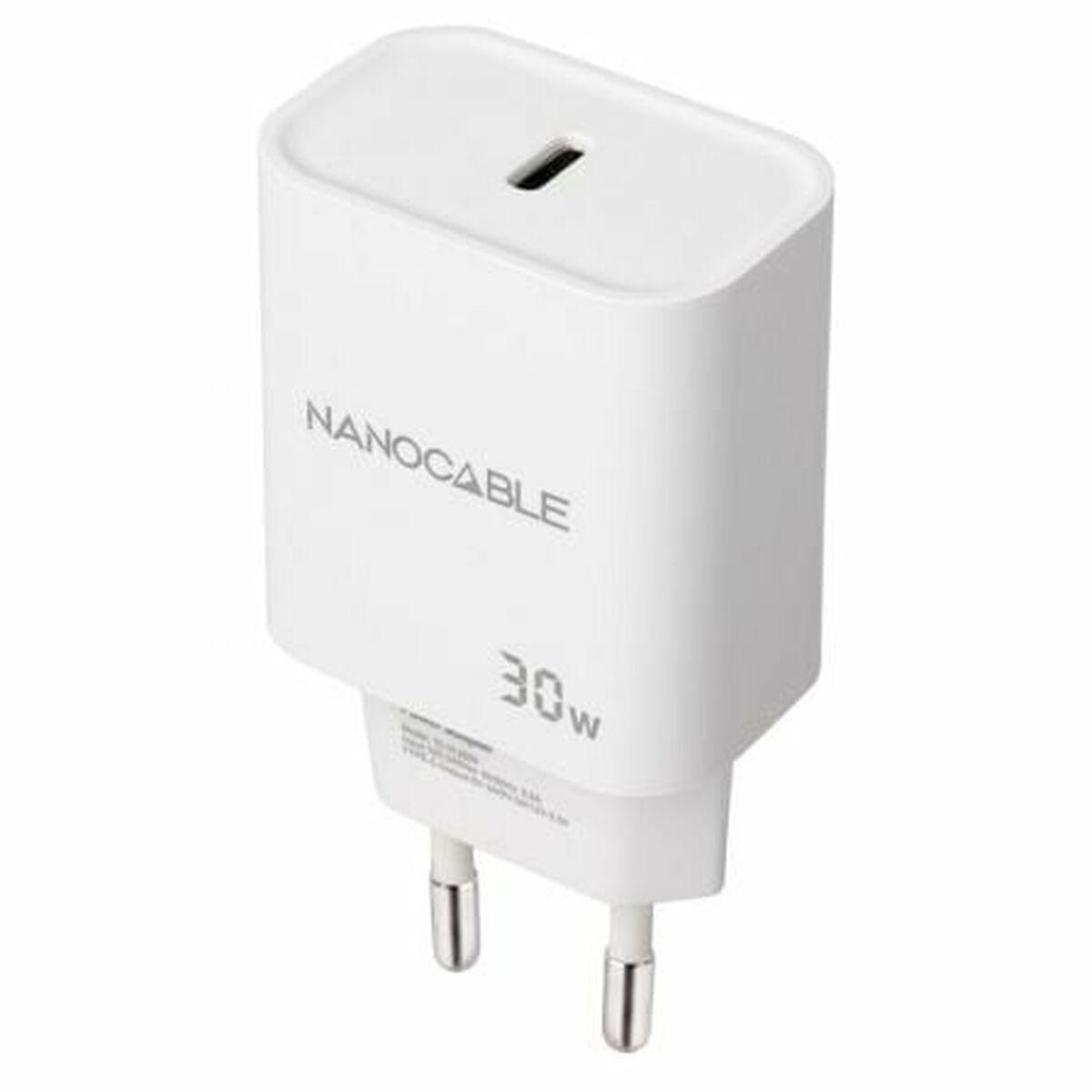 NANOCABLE 10.10.2009 vægoplader 30 W - hvid