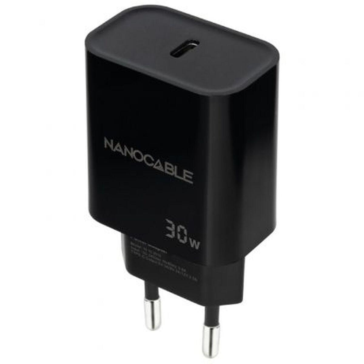 NANOCABLE 10.10.2010 vægoplader 30 W - sort, USB-C/USB